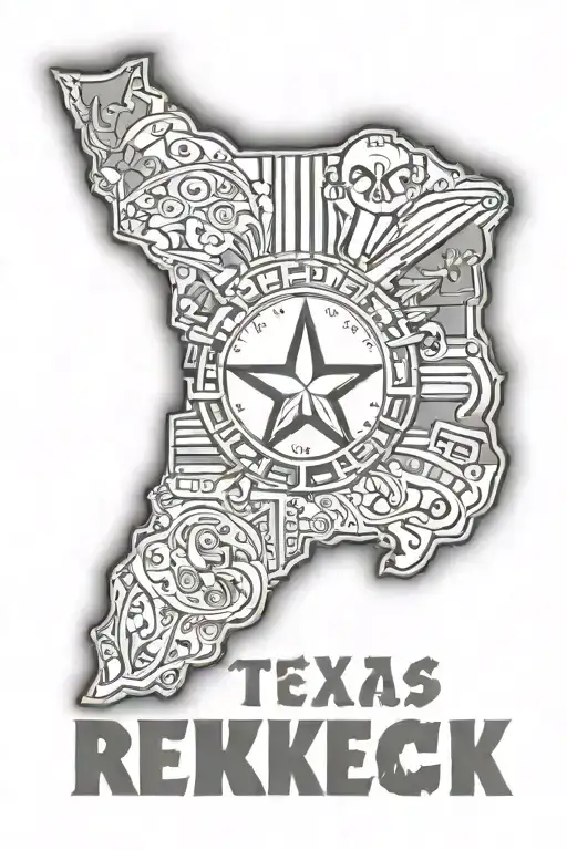 State Of Texas Outline With The Word Redneck Pride