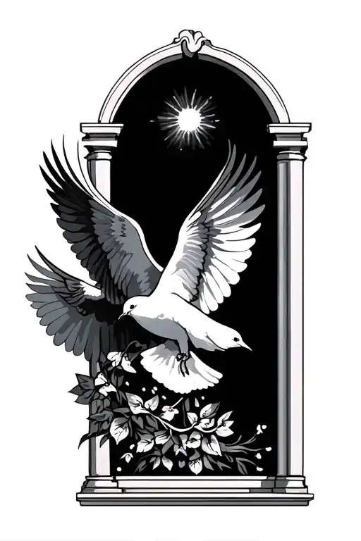Doves And Heaven Gates With Minimal Detail Together
