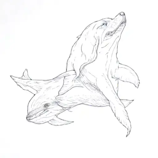 A Dog And A Dolphin