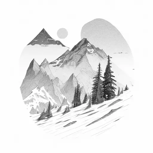 Mountain Path Tree Strength Resilient Journey Space Sun Roots