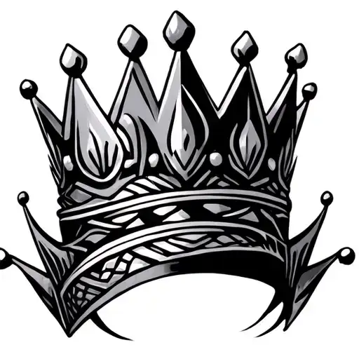 Crown With Tribal Patterns