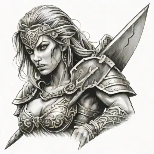 Realistic Female Warrior