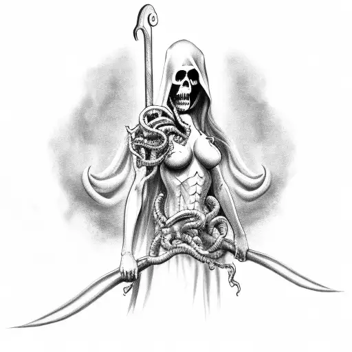 Medusa Grim Reaper On A Date