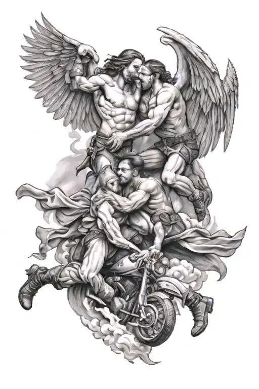 Heaven And Hells Angel Fighting Over Man