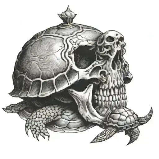 Skull And Turtle Wearing