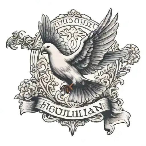 Free Dove Of Ireland Holding Scripture That Says Houlihan