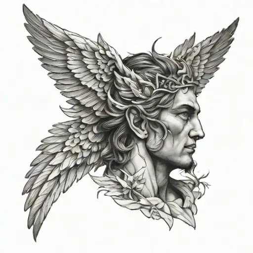 Icarus Face Forearm Sleeve