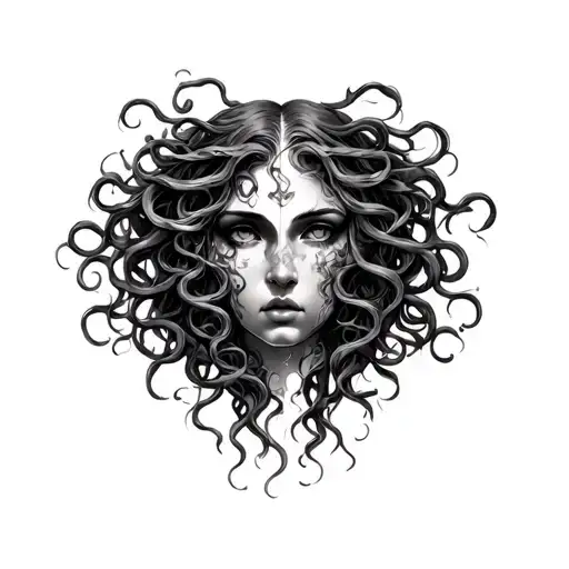 Medusa Lilith Faces Split Same Face