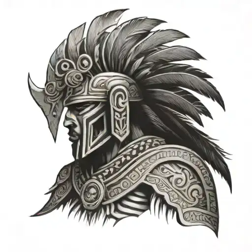 Los Angeles And Mexico Aztecs Warrior