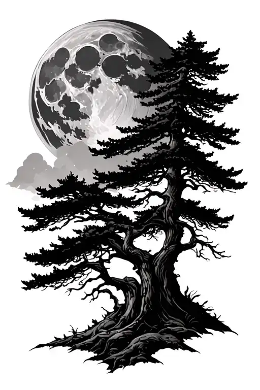 Trees With A Moon