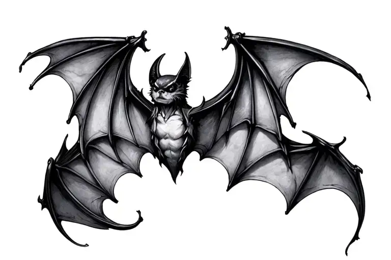 Bat Wings Goth Style Design