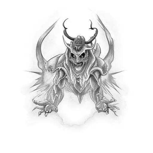 Flying To Right Demon