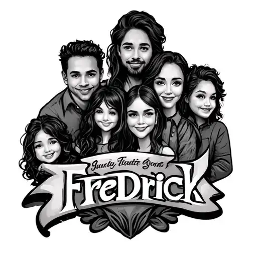 Group Family Tattoo For 6 People Last Name Fredrick