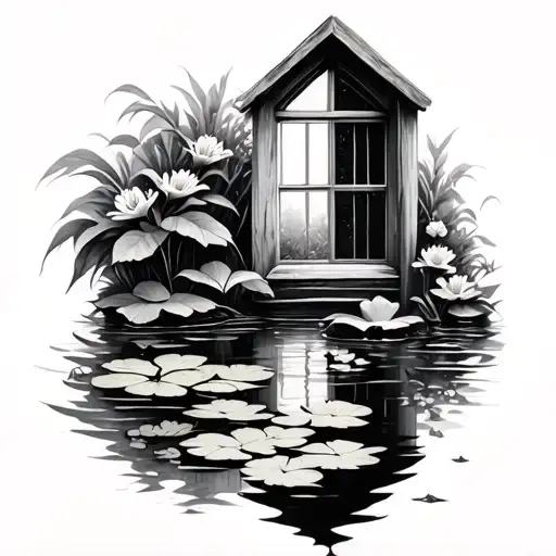 Lily Pond With A Window