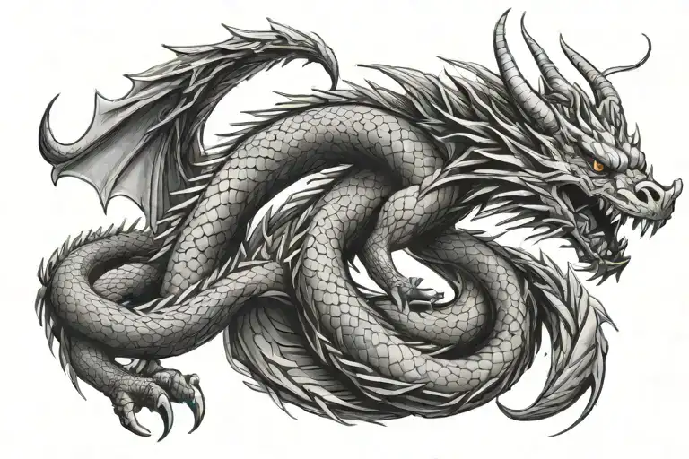 Dragon That Wraps Around The Arm