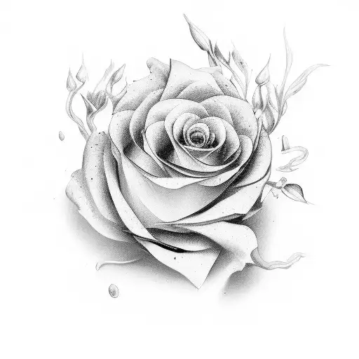 Beautiful Crazy In The Stem Of Flower