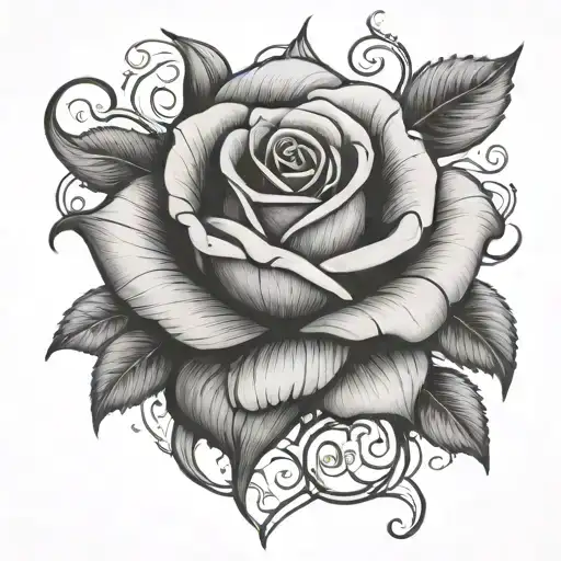 Rose In The Dark Words With Rose Intertwined