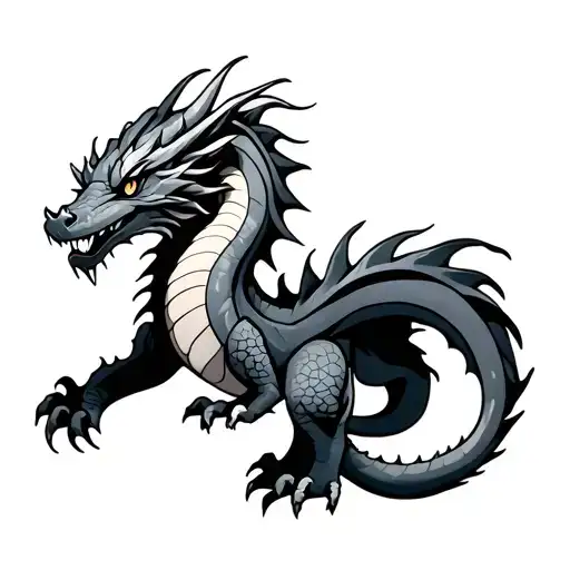 Dragon With Big Tail