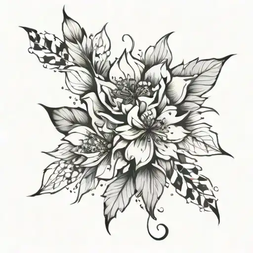 Floral Trash Polka Style