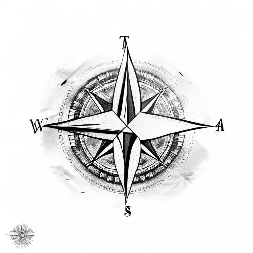 Arrow Feather Compass