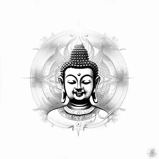 Buddha And Alignment Of Stars