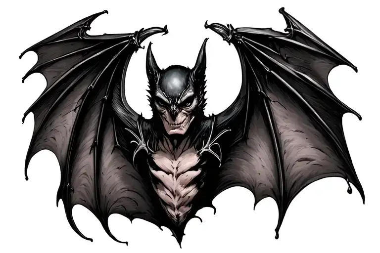 Bat Wings Goth Style Design For Ankle