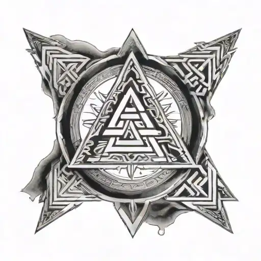 Valknut Vegvisir Symbol