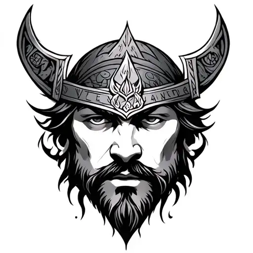 Norse Mythology Face