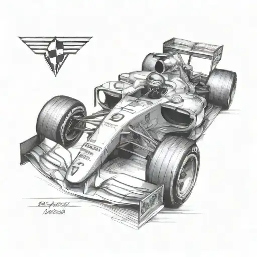Formula 1 Car Frontview