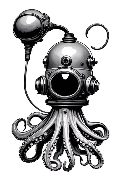 Octopus Diving Helmet Electrician