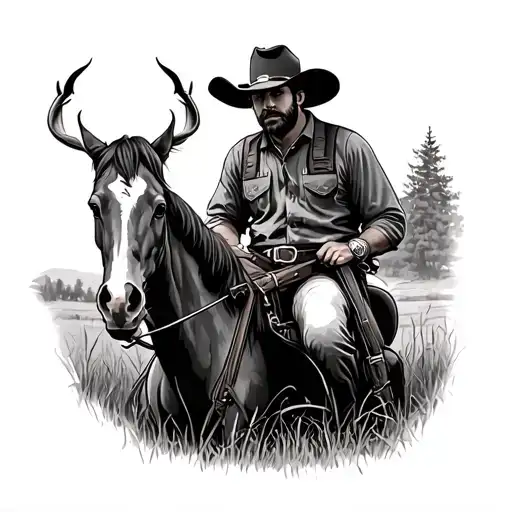 Country Western Hunting Scene