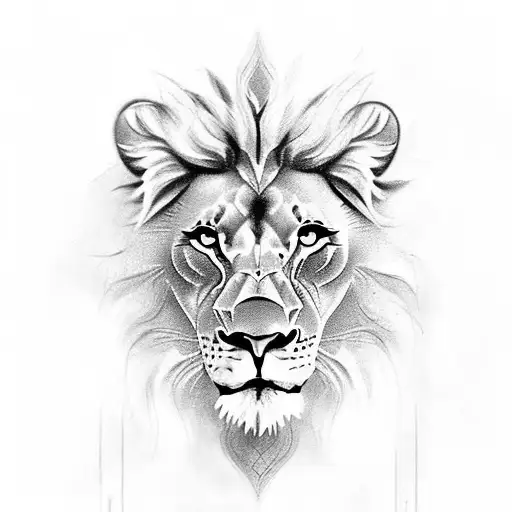 Design A Lion Protect Lioness And Lionet