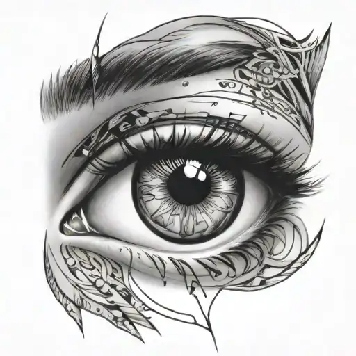 Eyes And Cyber Line Work