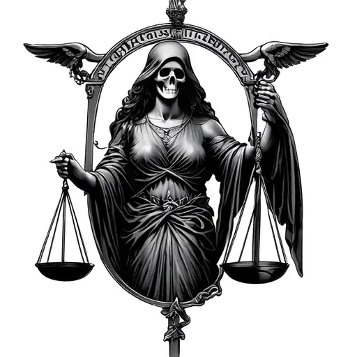 Lady Justice And The Grim Reaper