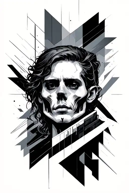 Discipline With Geometric Style And Lines