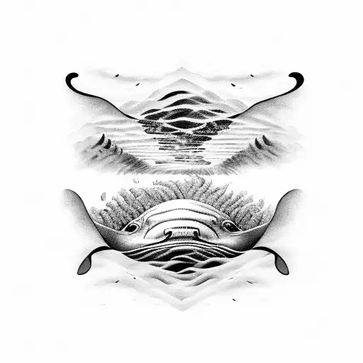 Whale And Tiger Merging Into One