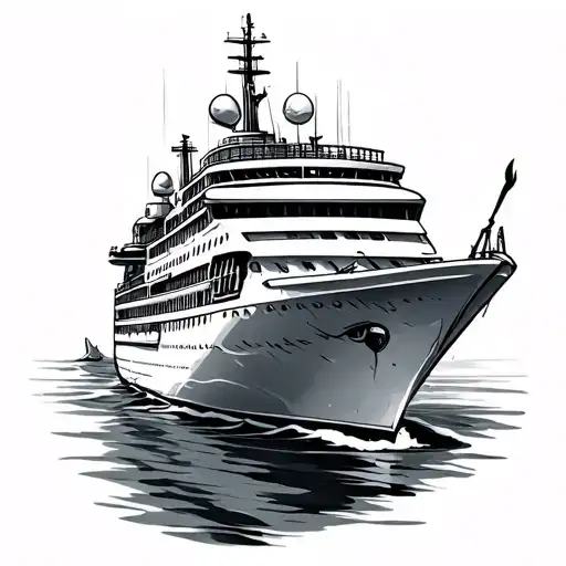 Single Line Cruise Ship