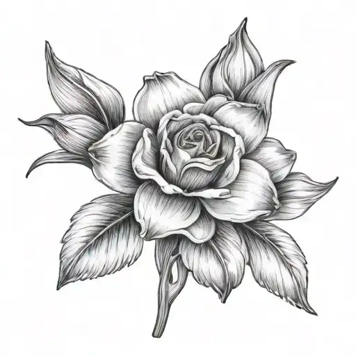 Snowdrop Rose Carnation Daffodil Flowers