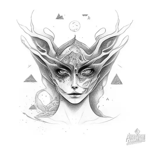 A Girl Being Freed From Her Inner Hell And Being Reborn Into Something New