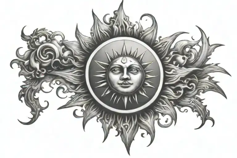 Sun With Letter Ebay