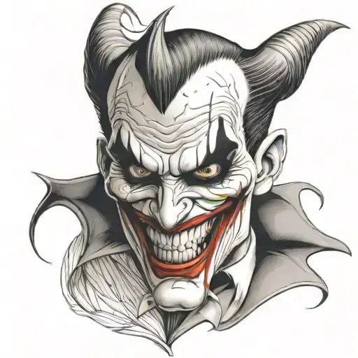Evil Joker Face