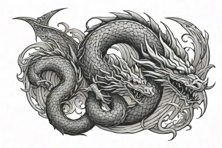 Elongated Dragon Wrapped