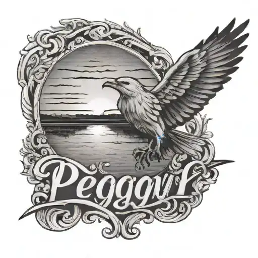 Sunset With The Name Peggy