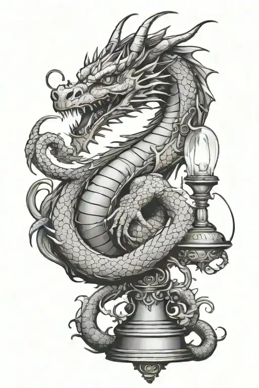 Dragon With Lamp