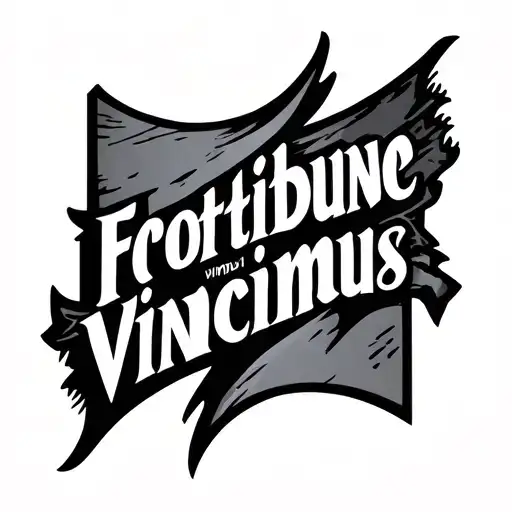 Roman Latin Phrase 'Fortitudune Vincimus'