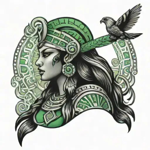 Mayan Priestess Green