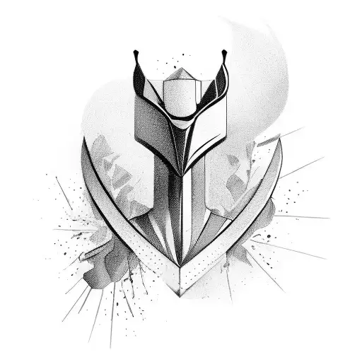 Arrow Moving Forward With Strings Attached