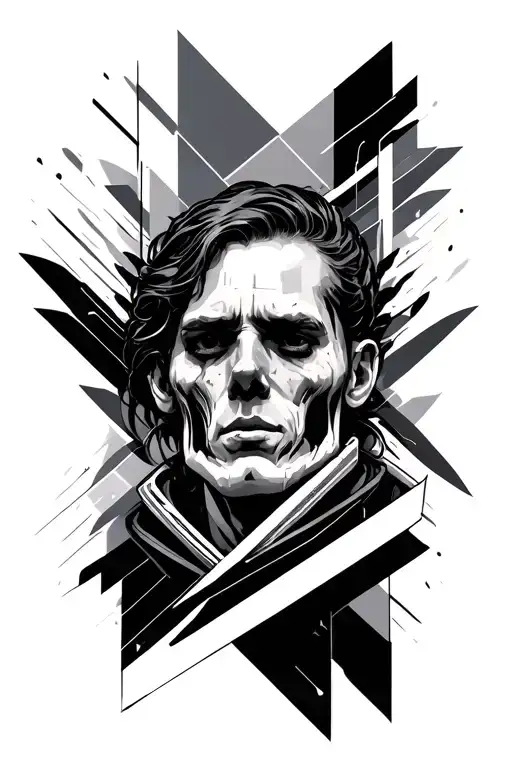 Discipline With Geometric Style And Lines Going