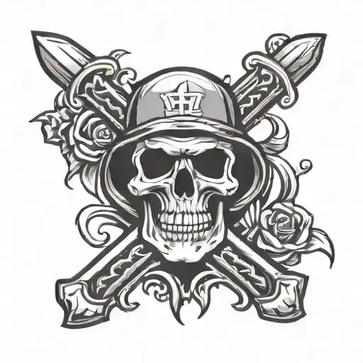 Skull And Hooligan H Logo