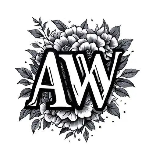 Aw Initials Love